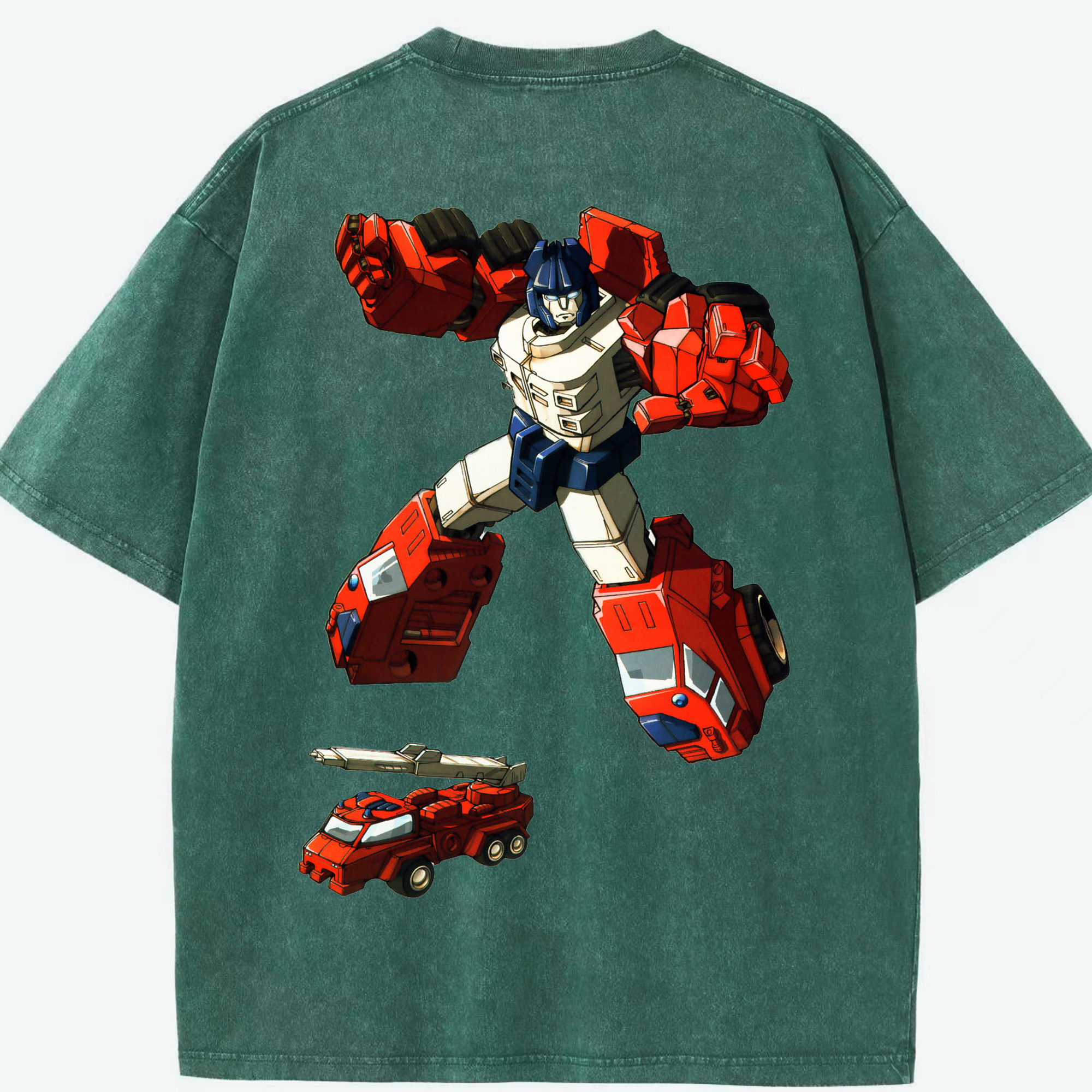 （画像用）  綿100% ヴィンテージ風 半袖Tシャツ（背面プリント）